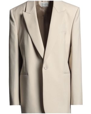 Saint Laurent Single-Breasted Blazer - Natural