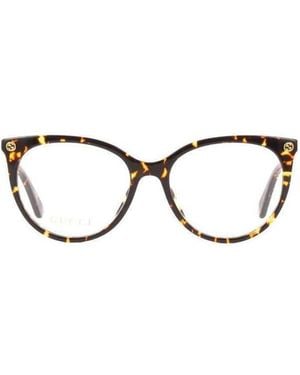 Gucci Eyewear Round Frame Glasses - Metallic