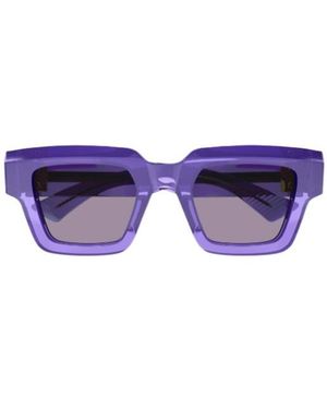 Bottega Veneta Eyewear Square Frame Sunglasses - Purple