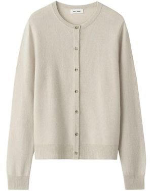 Soft Goat Long-Sleeved Cardigan - White