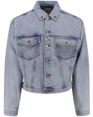 Entire studios Shrunken Denim Jacket - Blue