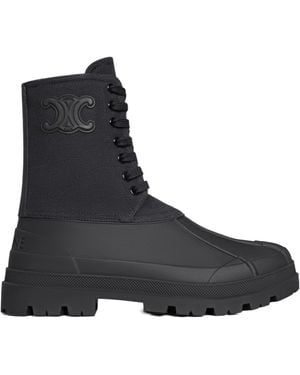 Celine Riley Lace-Up Boot - Black
