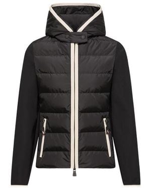 Moncler Padded Zip-Up Hoodie - Black
