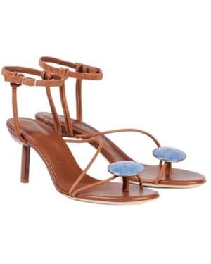 Christopher Esber Decorated Leather Sandals - Brown