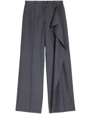 Jil Sander Fil-À-Fil Wool Pants - Gray