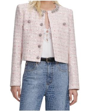 Self-Portrait Embellished Jacket - Blue