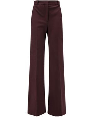 JOSEPH Flared Tailored Trousers - Purple
