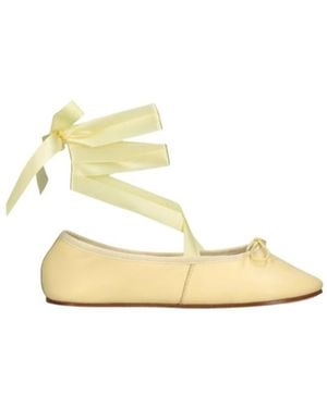 Repetto Strap-Up Ballet Shoes - Metallic