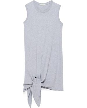 JW Anderson Jw Anderson Tie-Hem Sleeveless Dress - Grey