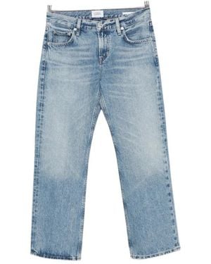Citizens of Humanity Faye Faded Straight-Leg Jeans - Blue