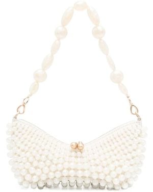 Cult Gaia Mercier Zipped Mini Shoulder Bag - White