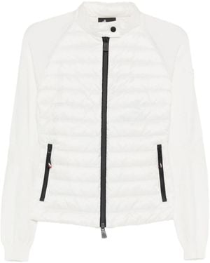 Moncler Zipper Cardigan - White