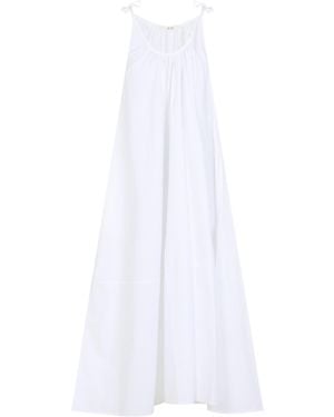 Co. Gathered Halterneck Dress - White