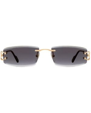 Cartier Rectangular Frame Sunglasses - White