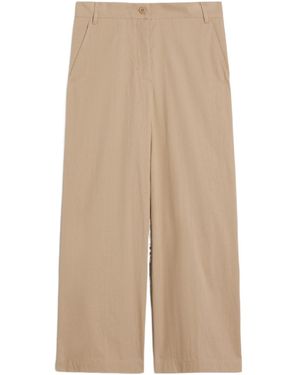 Weekend by Maxmara Ronco Wide Leg Trousers - Natural