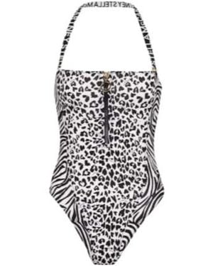 Stella McCartney Animal-Print Swimsuit - White