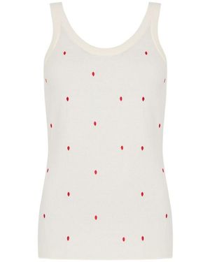 Bottega Veneta Printed Vest - White