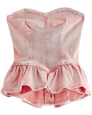 Isabel Marant Back Zipper Vest - Pink