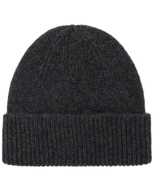 Roberto Collina Ribbed Knit Hat - Black