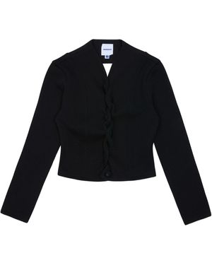 Adererror Long Sleeve Cardigan - Black