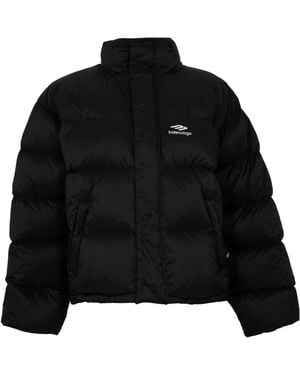 Balenciaga Bal Ski Short Puffer Jacket - Black