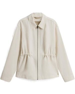 Woolrich Zip-Up Collar Jacket - White