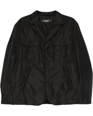 DSquared² Flap-Pocket Buttoned Jacket - Black