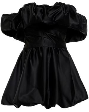 Jonathan Simkhai Off-Shoulder Pleated Dress - Black