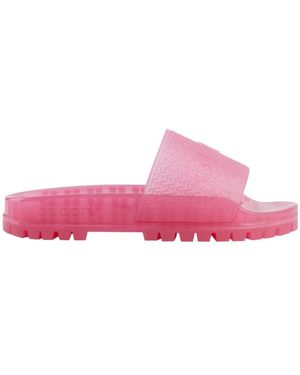 Gucci X Adidas Logo Sandals - Pink