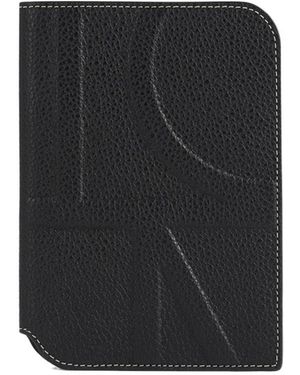 TOTEME Monogram Embossed Wallet - Black