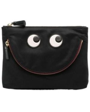 Anya Hindmarch Zipper Clutch - Black