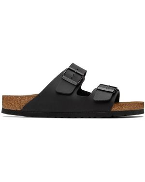 Birkenstock Logo Flip Flops - Black