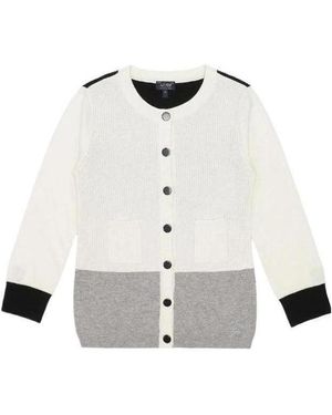 Armani Jeans Single-Breasted Knitted Cardigan - White