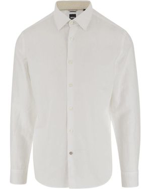BOSS Long-Sleeved Shirt - White