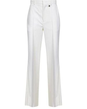 GIUSEPPE DI MORABITO Pleated Flared Trousers - White