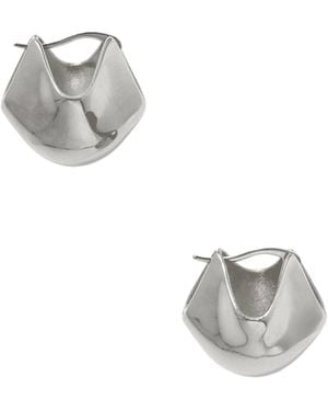 KHAITE Lotus Small Earrings - Metallic
