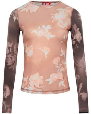 DIESEL Long-Sleeved Cover-Up - Pink