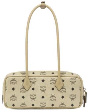 MCM Aren Visetos Shoulder Bag - Metallic