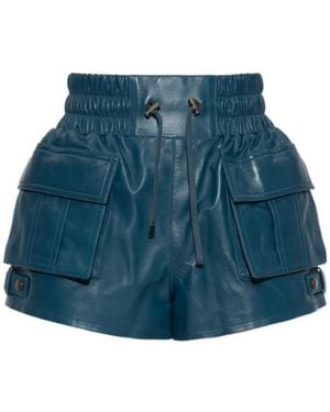 Balmain Drawstring Shorts - Blue