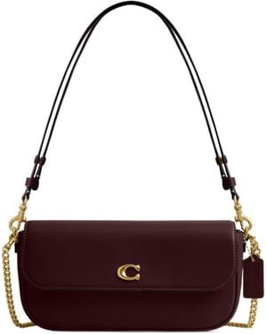 COACH Brook Flap Chain Bag - Purple