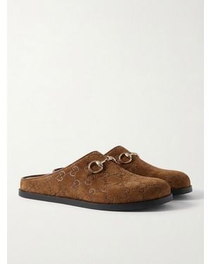Gucci Horsebit Mules - Brown