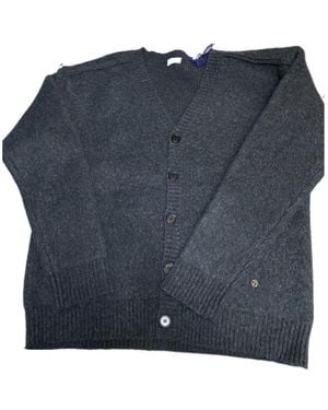 Burberry Long-Sleeved Knitted Cardigan - Blue