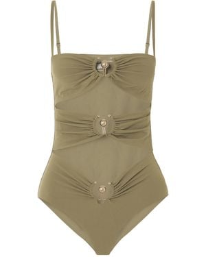 Christopher Esber Cutout Ring Swimsuit - Green