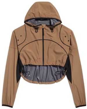 Balenciaga Technical Cropped Jacket - Brown
