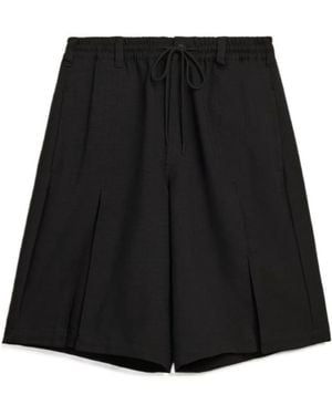 Y-3 Sport Uniform Pleated Shorts - Black