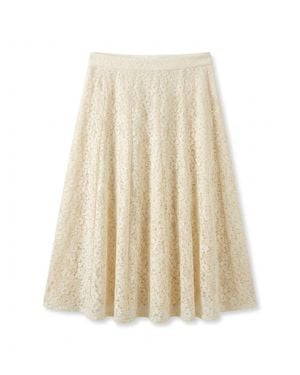 Max Mara Pattern Skirt - Natural