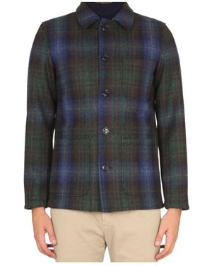 Aspesi Tadao Buttoned Jacket - Blue