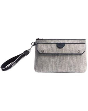 Dior Iviera Pocket Jett A5 Triangle Pouch - Metallic