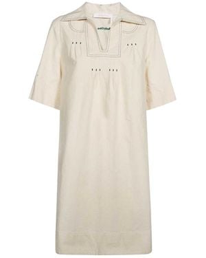 See By Chloé Short Sleeve Dress - Natural