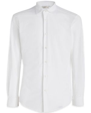 Brian Dales Buckle Long-Sleeved Shirt - White
